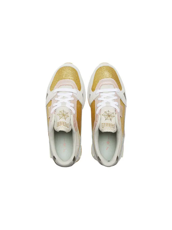 Кроссовки charlotte olympia x mile rider 'gold glitter' Puma — изображение 4 из 4, хаки/золотистый/розовый