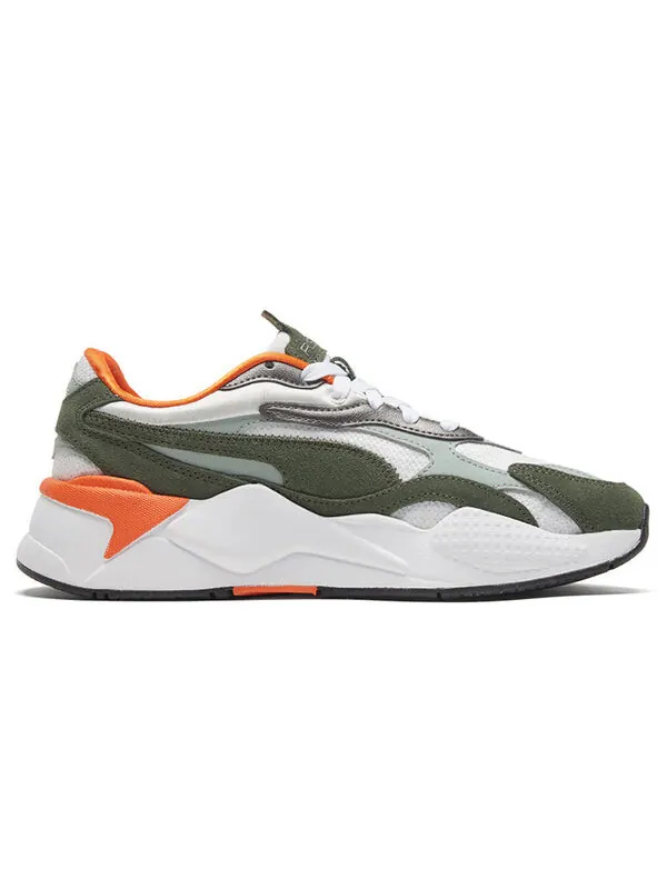 Кроссовки rs-x3 mixed metallicwn's 'white green orange' Puma — изображение 2 из 4, белый/зеленый/оранжевый