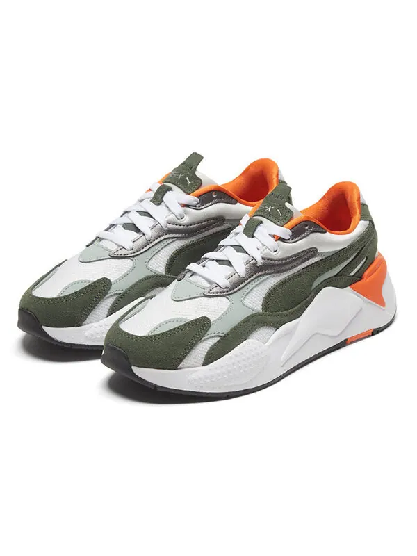 Кроссовки rs-x3 mixed metallicwn's 'white green orange' Puma — изображение 3 из 4, белый/зеленый/оранжевый