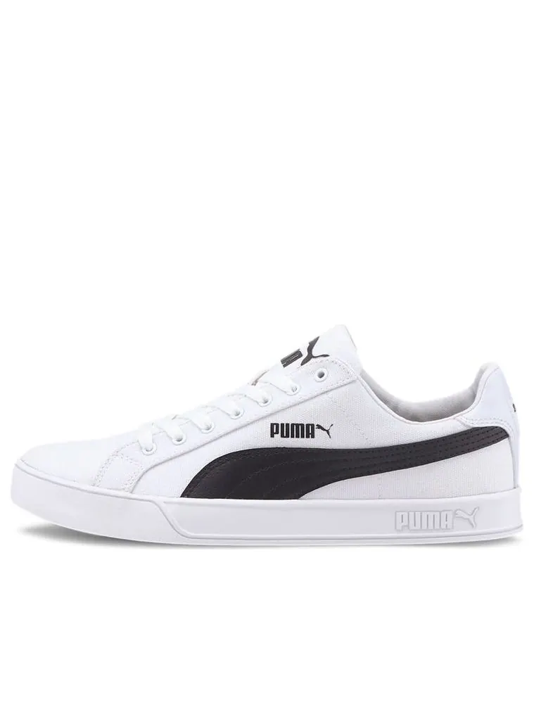 Кеды PUMA Smash Vulc Canvas 'White Black' — изображение 1 из 5, белый