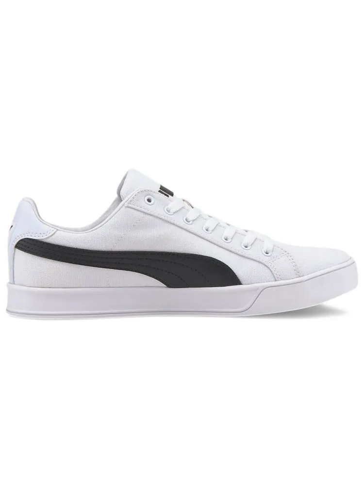 Кеды PUMA Smash Vulc Canvas 'White Black' — изображение 2 из 5, белый