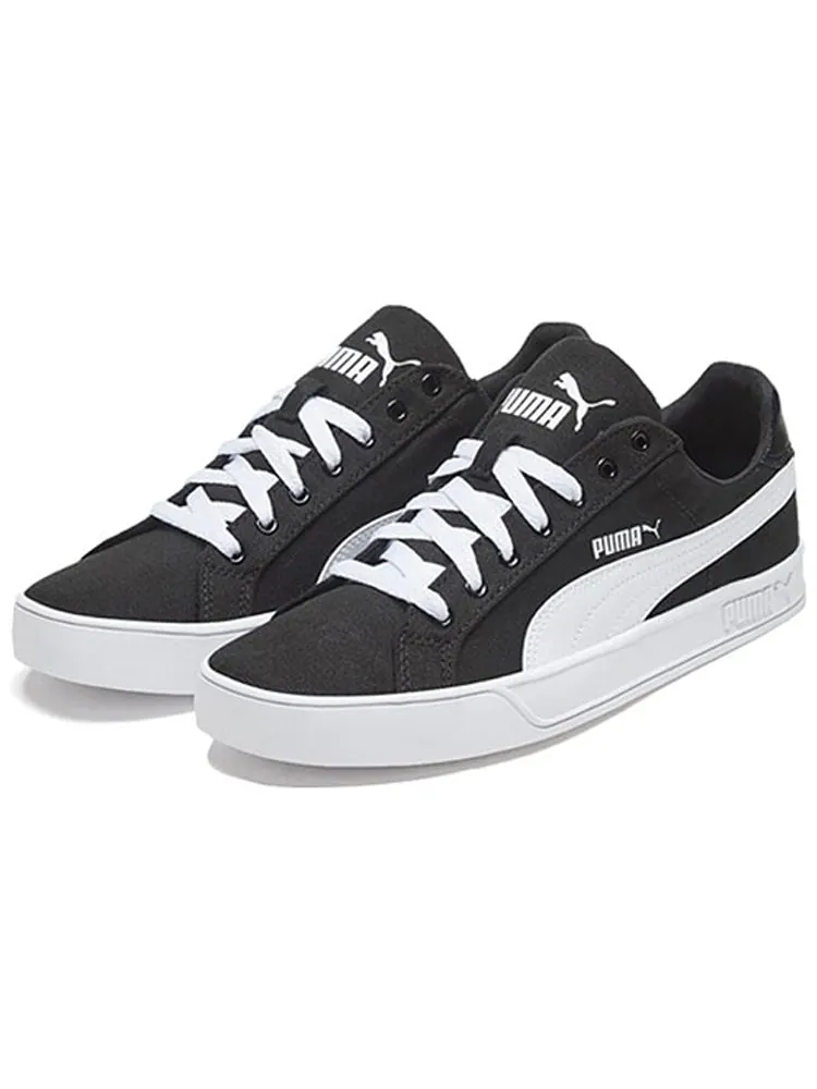 Кеды PUMA Smash Vulc Canvas 'Black White' — изображение 3 из 5, черный
