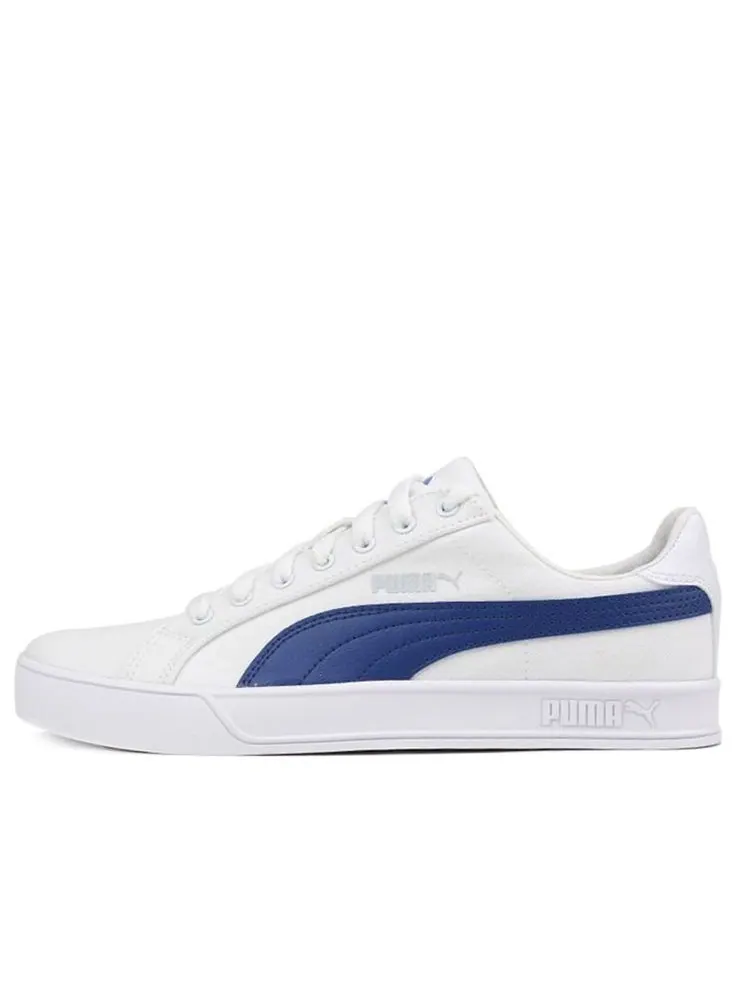Кеды PUMA Smash Vulc Canvas 'White Limoges' — изображение 1 из 6, синий