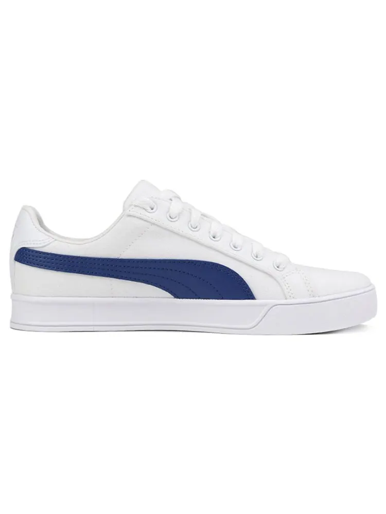 Кеды PUMA Smash Vulc Canvas 'White Limoges' — изображение 2 из 6, синий