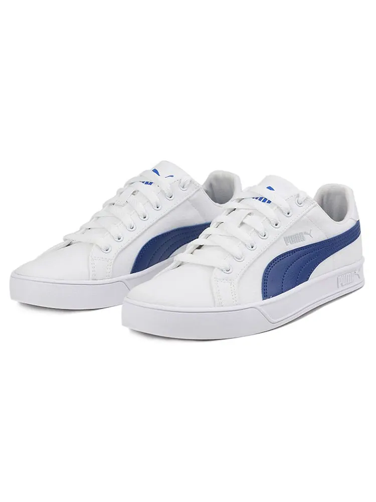 Кеды PUMA Smash Vulc Canvas 'White Limoges' — изображение 3 из 6, синий