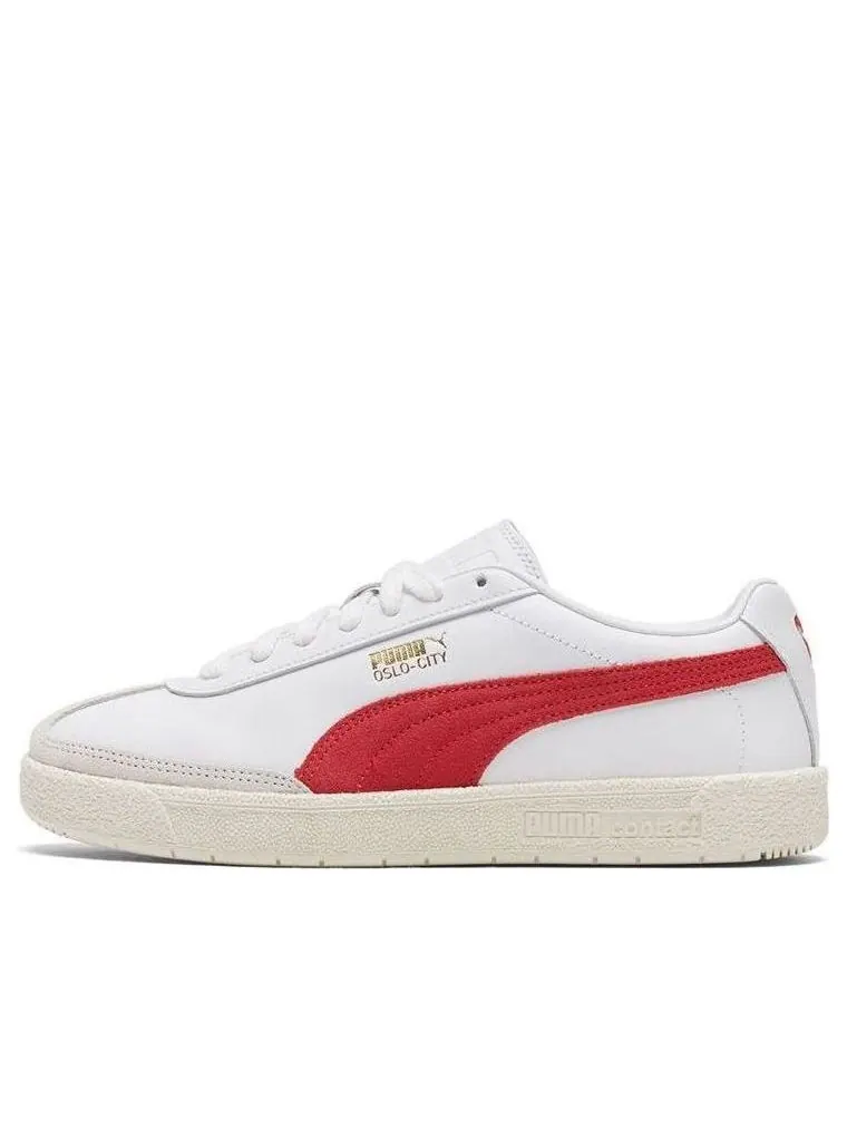 Кеды PUMA Oslo-City Premium 'White High Risk Red' — изображение 1 из 5, красный