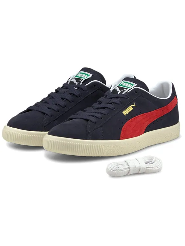 Кроссовки suede vintage 'peacoat high risk red' Puma — изображение 3 из 4, синий