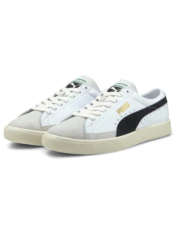 Кроссовки basket vintage 'white black' Puma — изображение 3 из 4, белый/черный