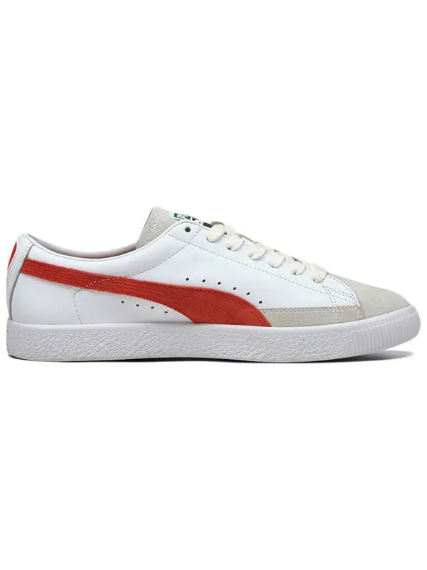Кроссовки basket vtg casual shoes white/red/grey Puma — изображение 2 из 4, белый/серый/красный