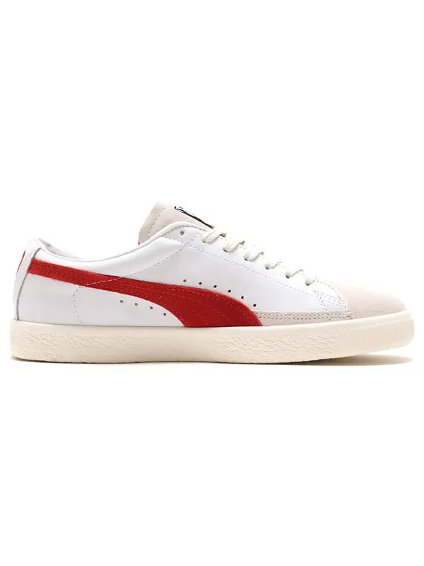 Кроссовки basket vintage 'white high risk red' Puma — изображение 2 из 4, белый/красный