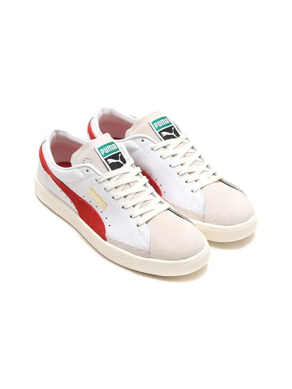 Кроссовки basket vintage 'white high risk red' Puma — изображение 3 из 4, белый/красный