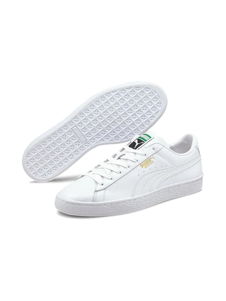 Кеды PUMA Basket Classic 21 'White' — изображение 5 из 6, белый