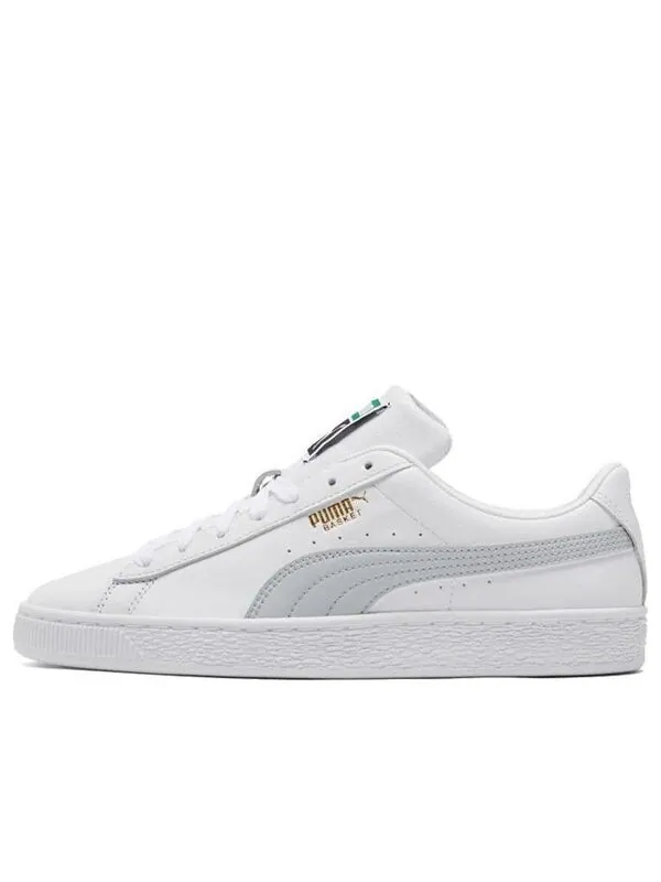 Кроссовки basket classic 21 'white glacial blue' Puma — изображение 1 из 4, белый/серый