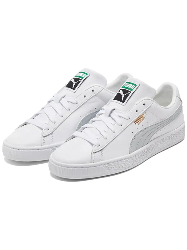 Кроссовки basket classic 21 'white glacial blue' Puma — изображение 3 из 4, белый/серый