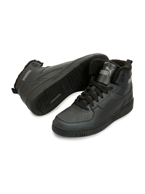 Кроссовки rebound joy 'fur - black castlerock' Puma — изображение 3 из 4, черный