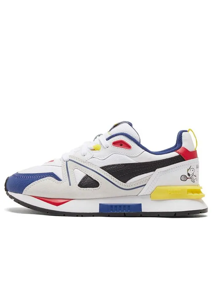 Беговые кроссовки PUMA Peanuts Mirage Mox Jr (Big Kids) Snoopy White/Blue — изображение 1 из 6, красный