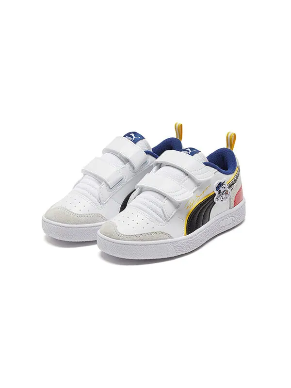 Кроссовки ralph sampson v x peanuts 'white blue yellow' Puma — изображение 3 из 4, белый/синий/желтый