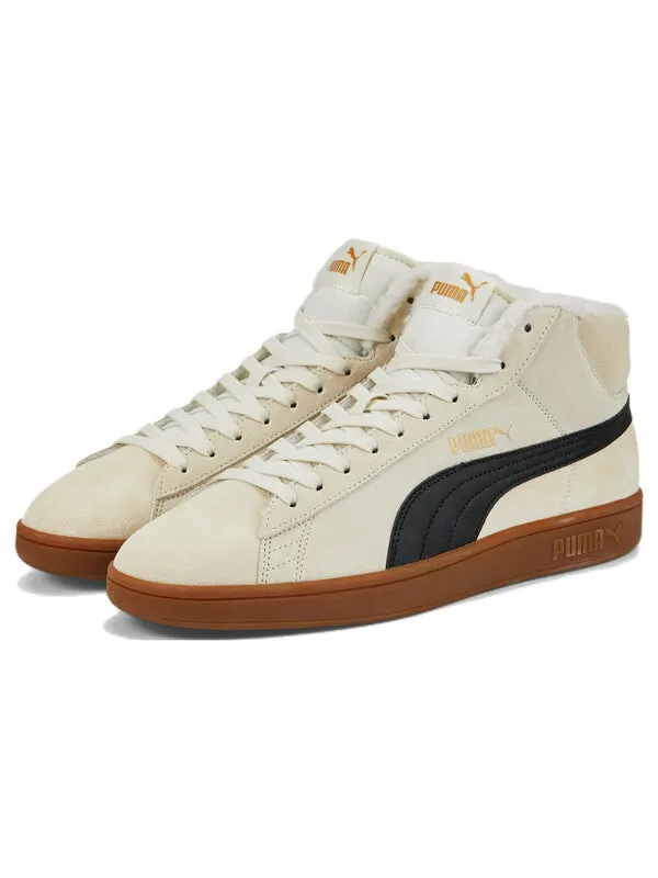 Кроссовки smash v2 mid Puma — изображение 3 из 4, белый