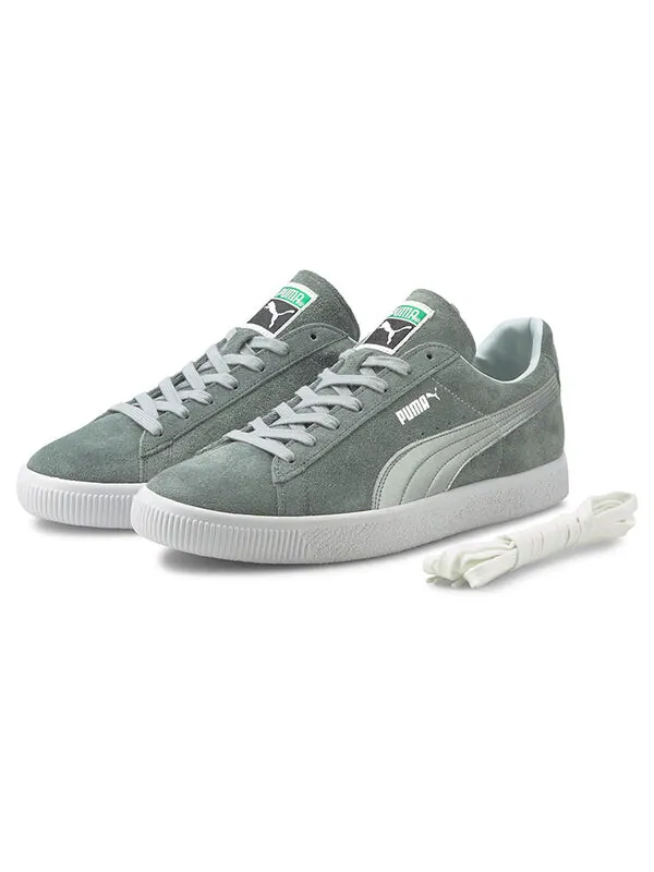 Кроссовки suede vintage made in japan 'quarry silver' Puma — изображение 3 из 4, серый/белый