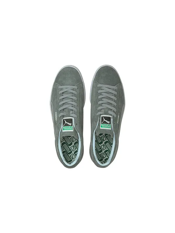 Кроссовки suede vintage made in japan 'quarry silver' Puma — изображение 4 из 4, серый/белый