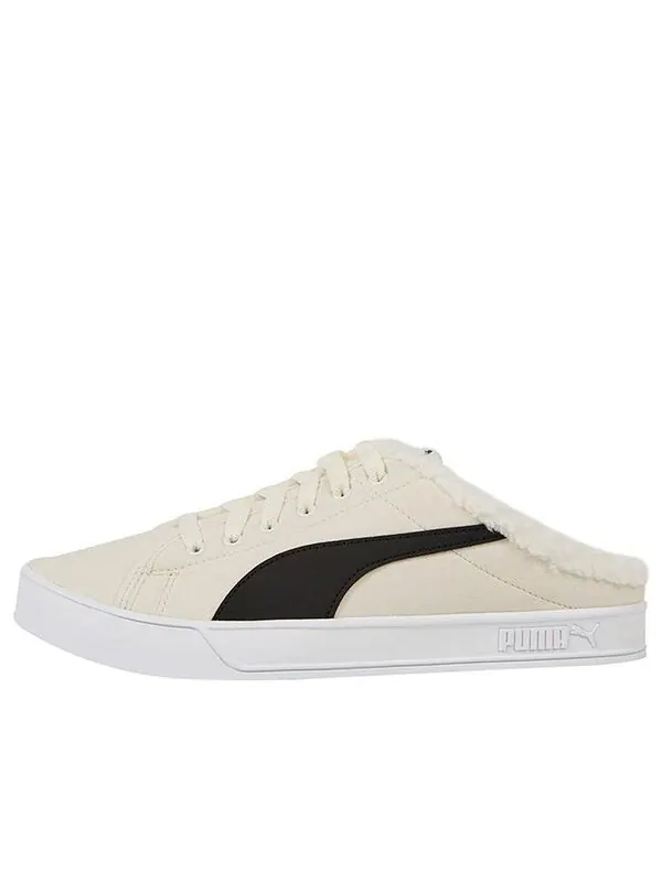 Кроссовки bari mule sherpa 'white black' Puma — изображение 1 из 4, белый/черный