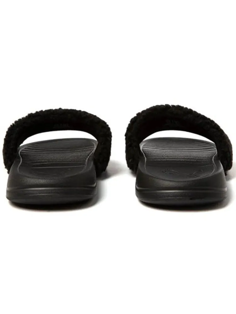Шлепанцы PUMA Popcat 20 Fleece Slippers Black — изображение 4 из 5, черный