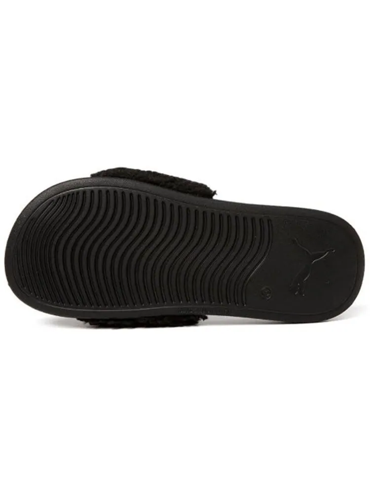 Шлепанцы PUMA Popcat 20 Fleece Slippers Black — изображение 5 из 5, черный