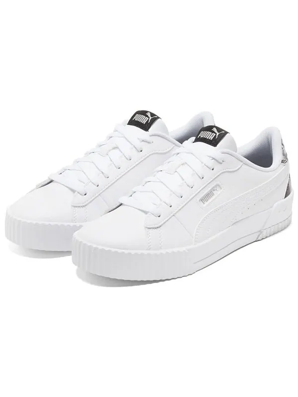 Кроссовки carina crew untamed su for casual shoes white/black Puma — изображение 3 из 4, белый/черный