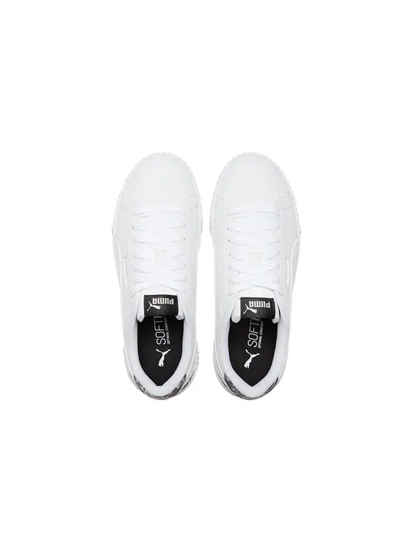 Кроссовки carina crew untamed su for casual shoes white/black Puma — изображение 4 из 4, белый/черный