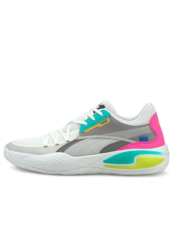 Кроссовки court rider 2k 'white ultra grey' Puma — изображение 1 из 4, белый/зеленый/розовый
