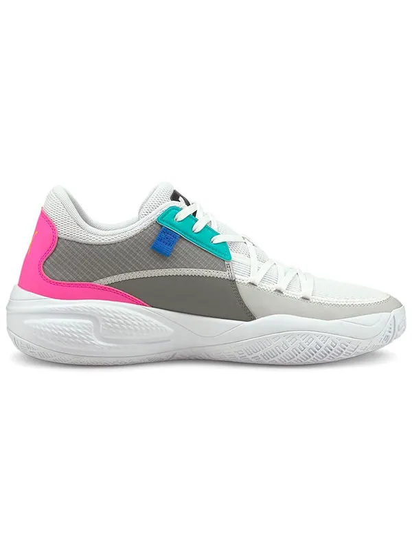 Кроссовки court rider 2k 'white ultra grey' Puma — изображение 2 из 4, белый/зеленый/розовый