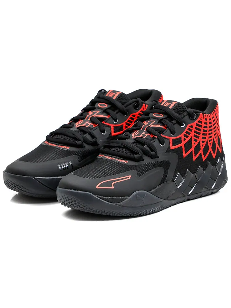 Кроссовки PUMA MB.01 LaMelo Ball 'Black Red Blast' — изображение 4 из 8, красный
