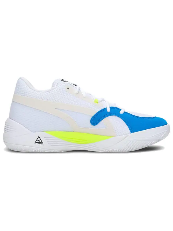 Кроссовки trc blaze court 'white cherry tomato' Puma — изображение 2 из 4, белый/синий/оранжевый