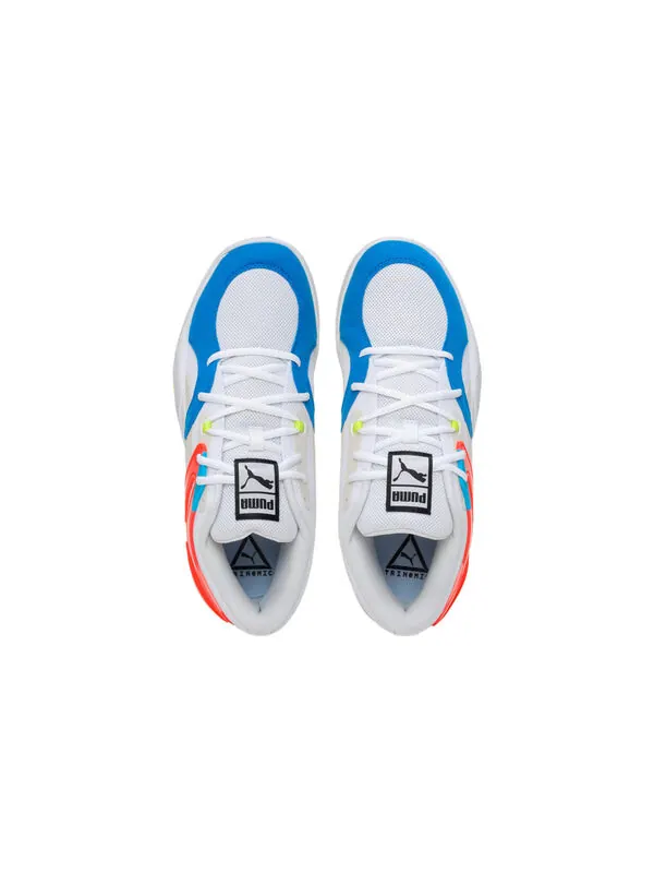 Кроссовки trc blaze court 'white cherry tomato' Puma — изображение 3 из 4, белый/синий/оранжевый