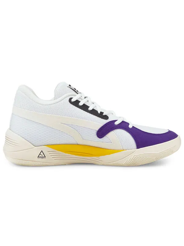 Кроссовки trc blaze court 'white spectra yellow' Puma — изображение 2 из 4, белый/фиолетовый/желтый
