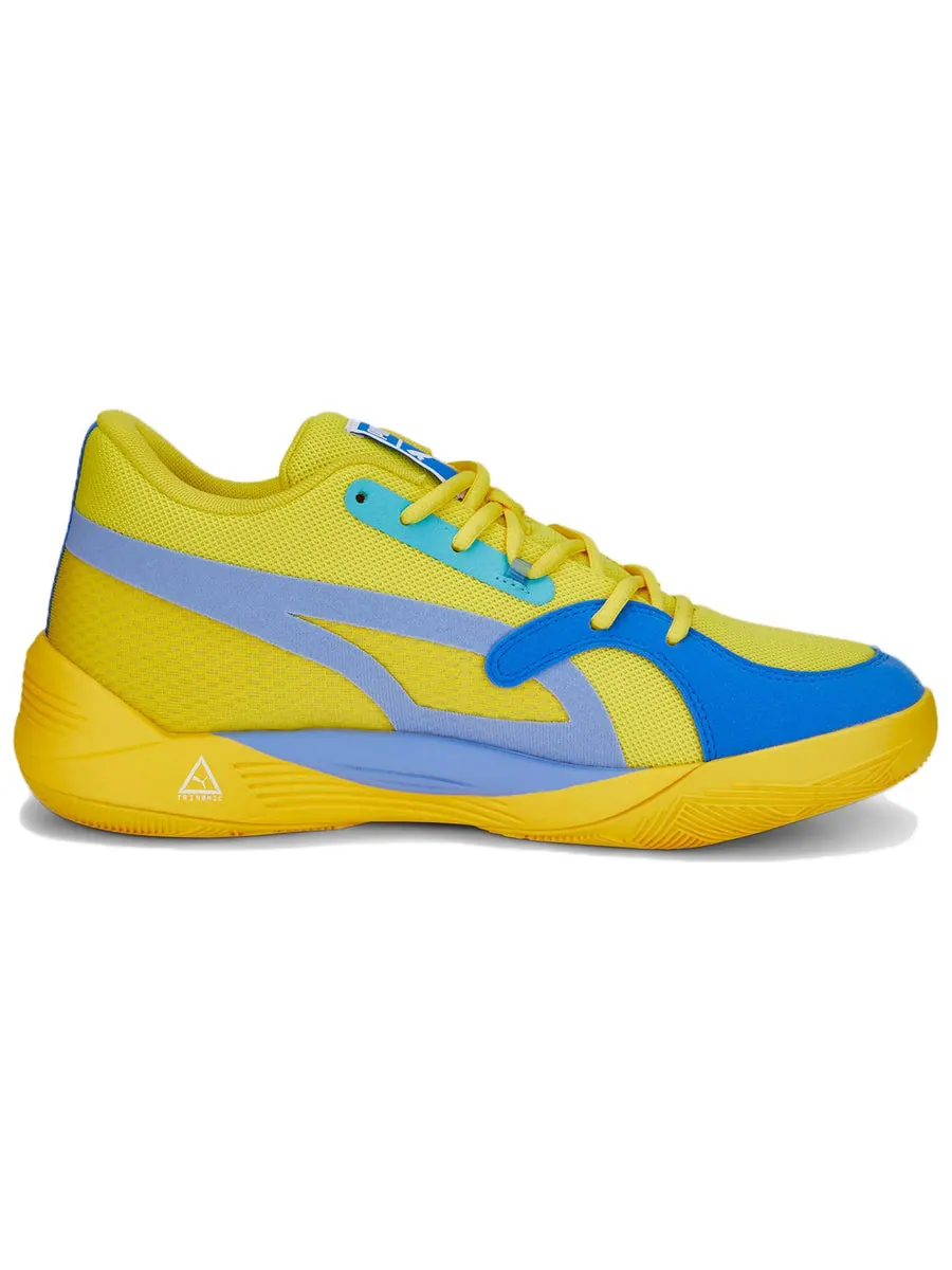Кроссовки PUMA TRC Blaze Court 'Vibrant Yellow' — изображение 2 из 6, желтый