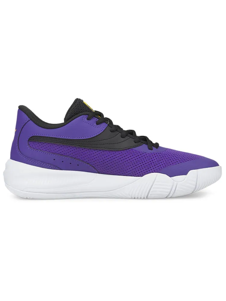 Кроссовки PUMA Triple Basketball 'Prism Violet Spectra Yellow' — изображение 2 из 5, фиолетовый