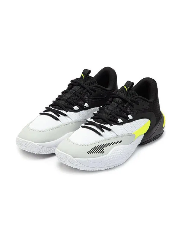 Кроссовки court rider 2.0 'white black yellow alert' Puma — изображение 3 из 4, белый/желтый/черный