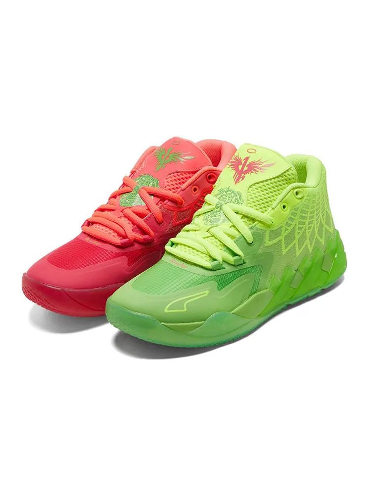 Кроссовки PUMA x Rick and Morty MB.01 LaMelo Ball 'Red Green' — изображение 4 из 8, красный