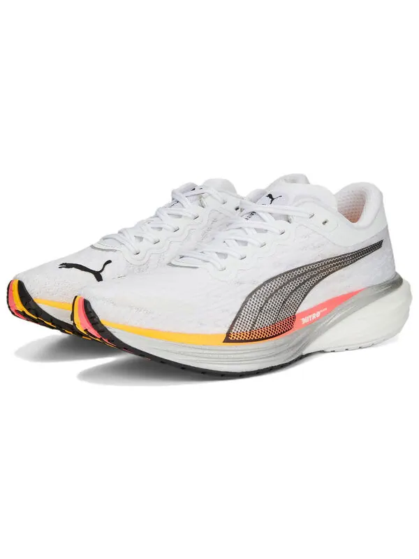 Кроссовки deviate nitro 2 'white sunset glow' Puma — изображение 3 из 4, белый/черный/желтый