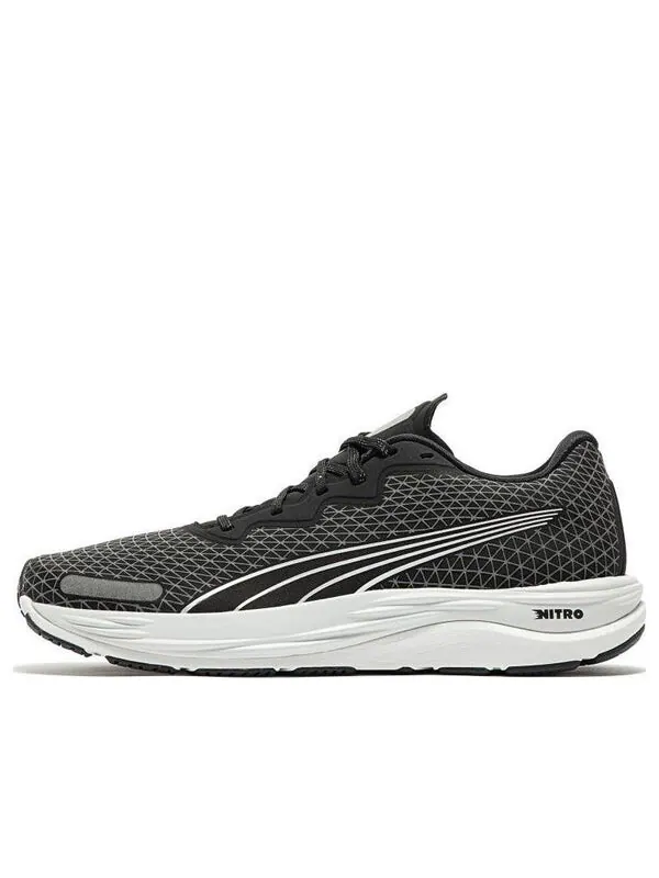 Кроссовки PUMA Velocity Nitro 2 WTR Running Shoes 'Black' — изображение 1 из 4, черный/белый