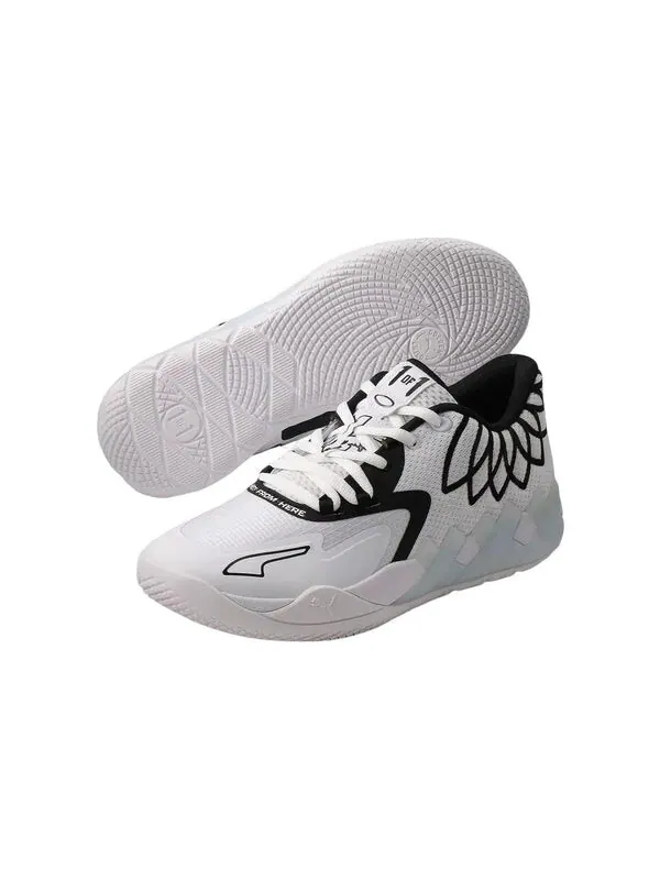 Кроссовки mb.01 low lamelo ball 'team colors - white black' Puma — изображение 3 из 4, белый/черный
