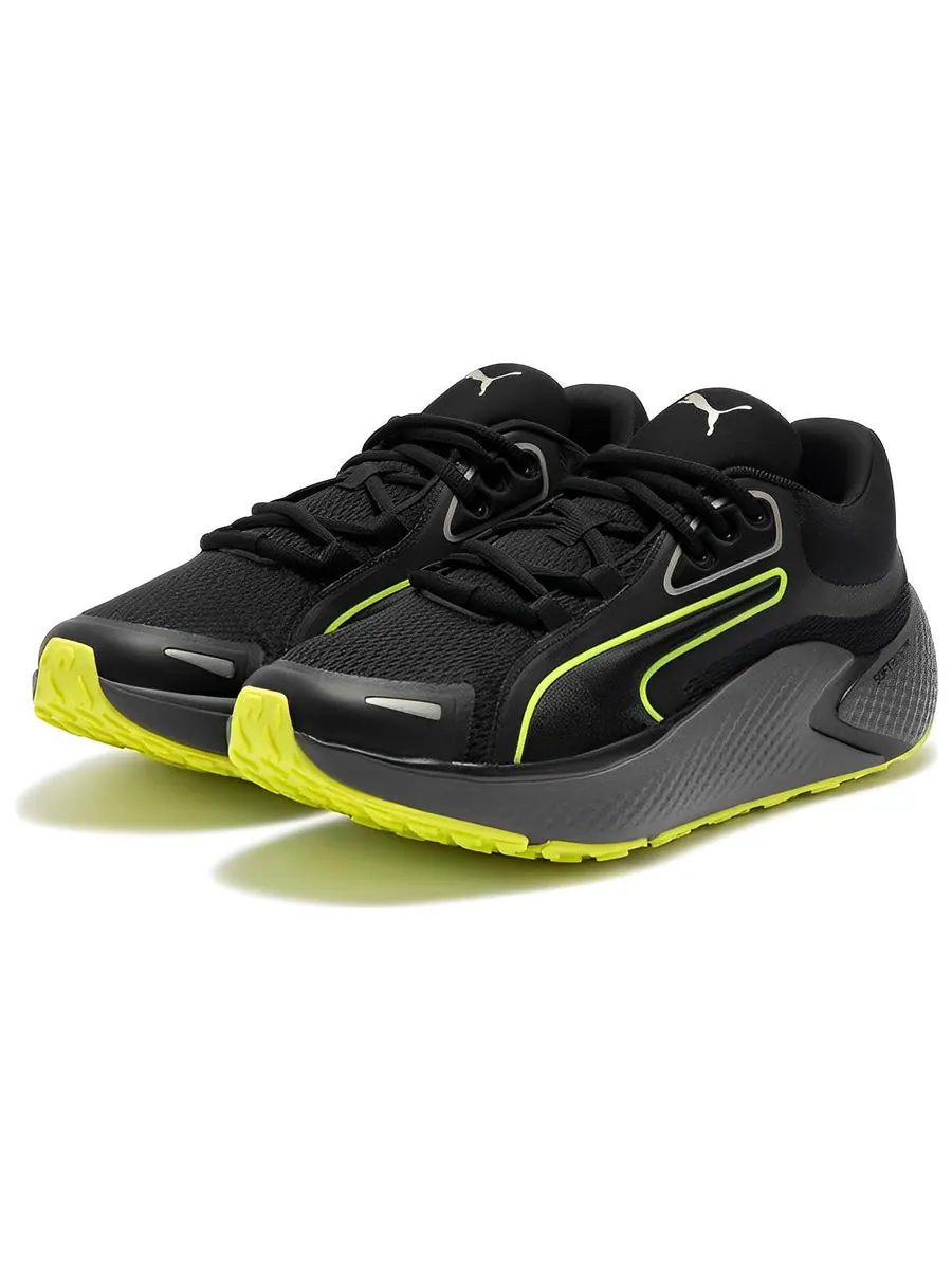 Беговые кроссовки PUMA Softride Pro Coast 'Black Yellow' — изображение 3 из 5, желтый