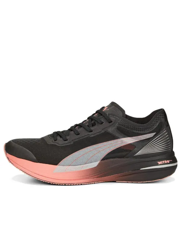 Кроссовки deviate nitro carbon 'black carnation pink' Puma — изображение 1 из 4, черный/розовый