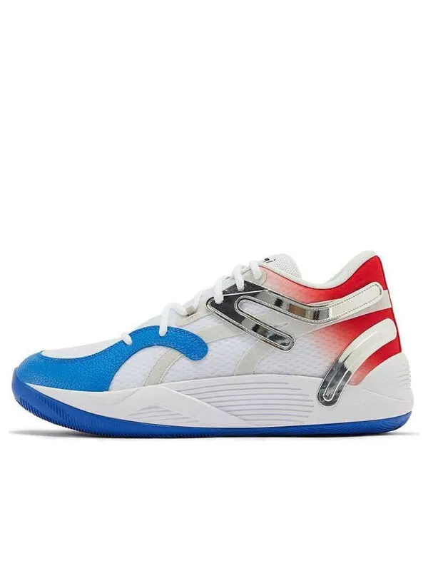 Кроссовки trc blaze court 'white blue red' Puma — изображение 1 из 4, белый/синий/красный