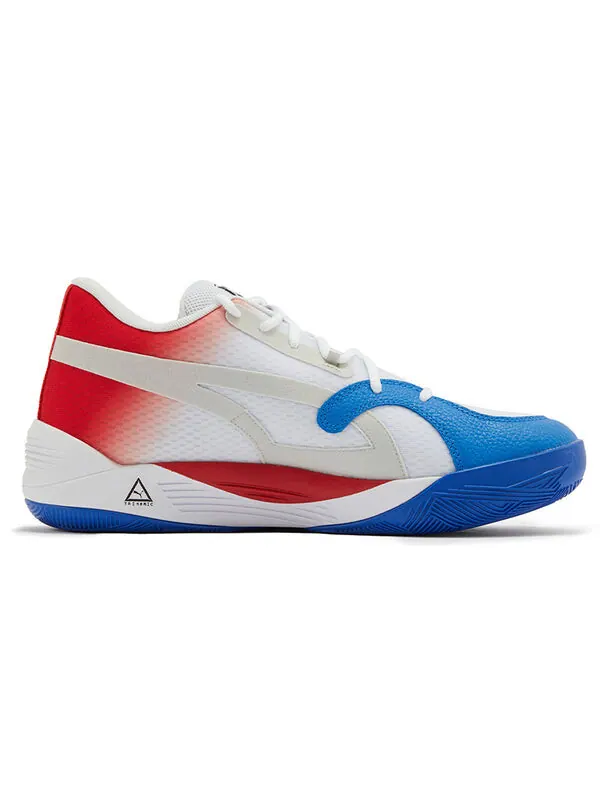 Кроссовки trc blaze court 'white blue red' Puma — изображение 2 из 4, белый/синий/красный