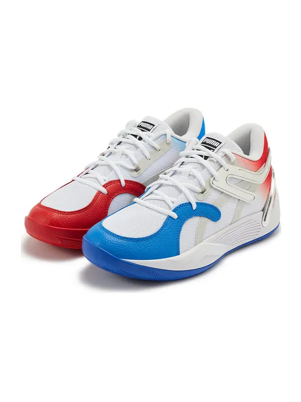 Кроссовки trc blaze court 'white blue red' Puma — изображение 3 из 4, белый/синий/красный