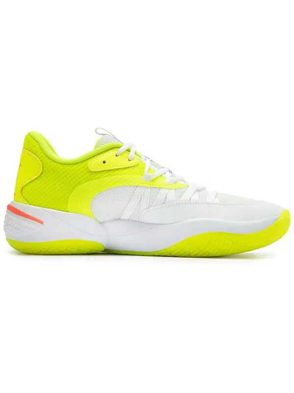 Кроссовки court rider 2.0 glow stick 'white lime squeeze' Puma — изображение 2 из 4, белый