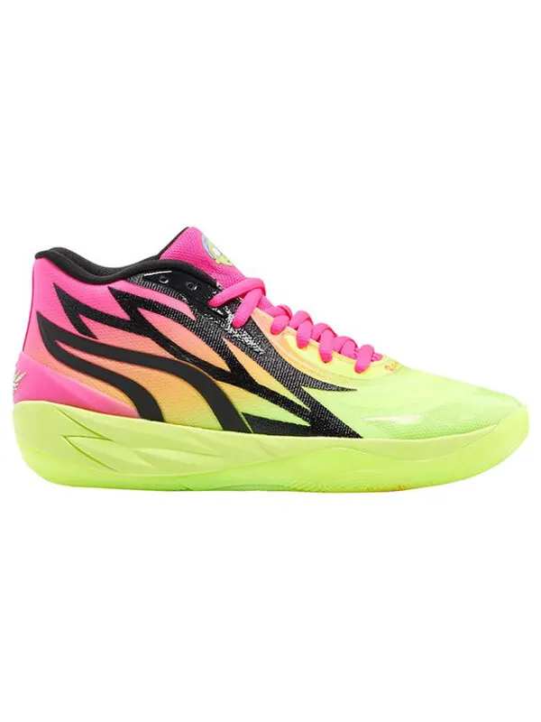 Кроссовки mb.02 lamelo ball x rick and morty 'adventures' Puma — изображение 2 из 4, желтый/зеленый