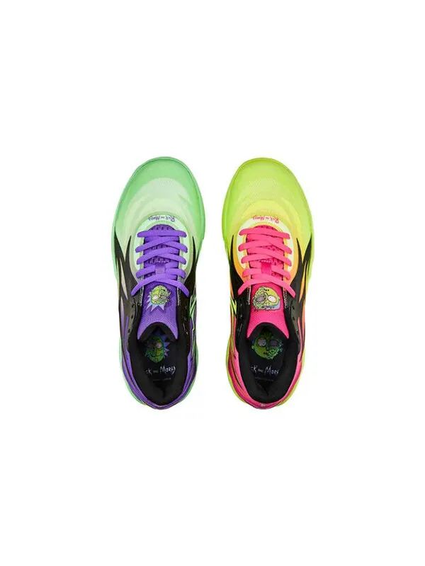 Кроссовки mb.02 lamelo ball x rick and morty 'adventures' Puma — изображение 3 из 4, желтый/зеленый